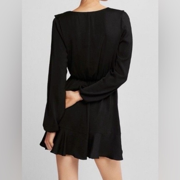 Express Faux-Wrap Ruffle Mini Dress - Picture 2 of 7